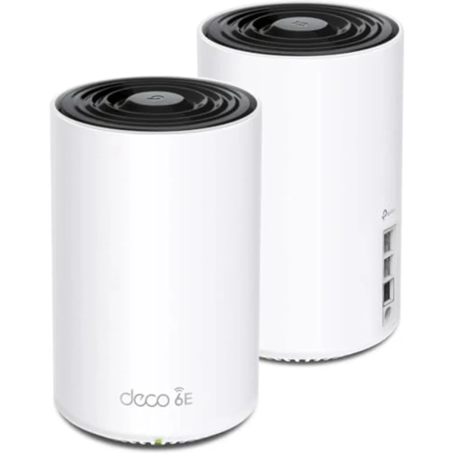 Deco XE75 Pro AXE5400 Tri-Band WiFi 6E Mesh System with 2.5G Ports Covers up to 5500 Sq.Ft AI-Driven Mesh 6GHz Band 2-Pack Whit
Deco XE75 Pro AXE5400 Tri-Band WiFi 6E Mesh System with 2.5G Ports Covers up to 5500 Sq.Ft AI-Driven Mesh 6GHz Band 2-Pack Whit