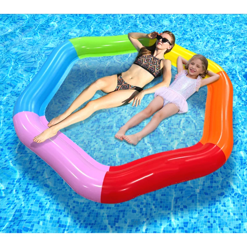 Colorful Hexagonal Inflatable Floating Mat, Water Lounge Chair & Pool Float for Leisure Swimming
Colorful Hexagonal Inflatable Floating Mat, Water Lounge Chair & Pool Float for Leisure Swimming