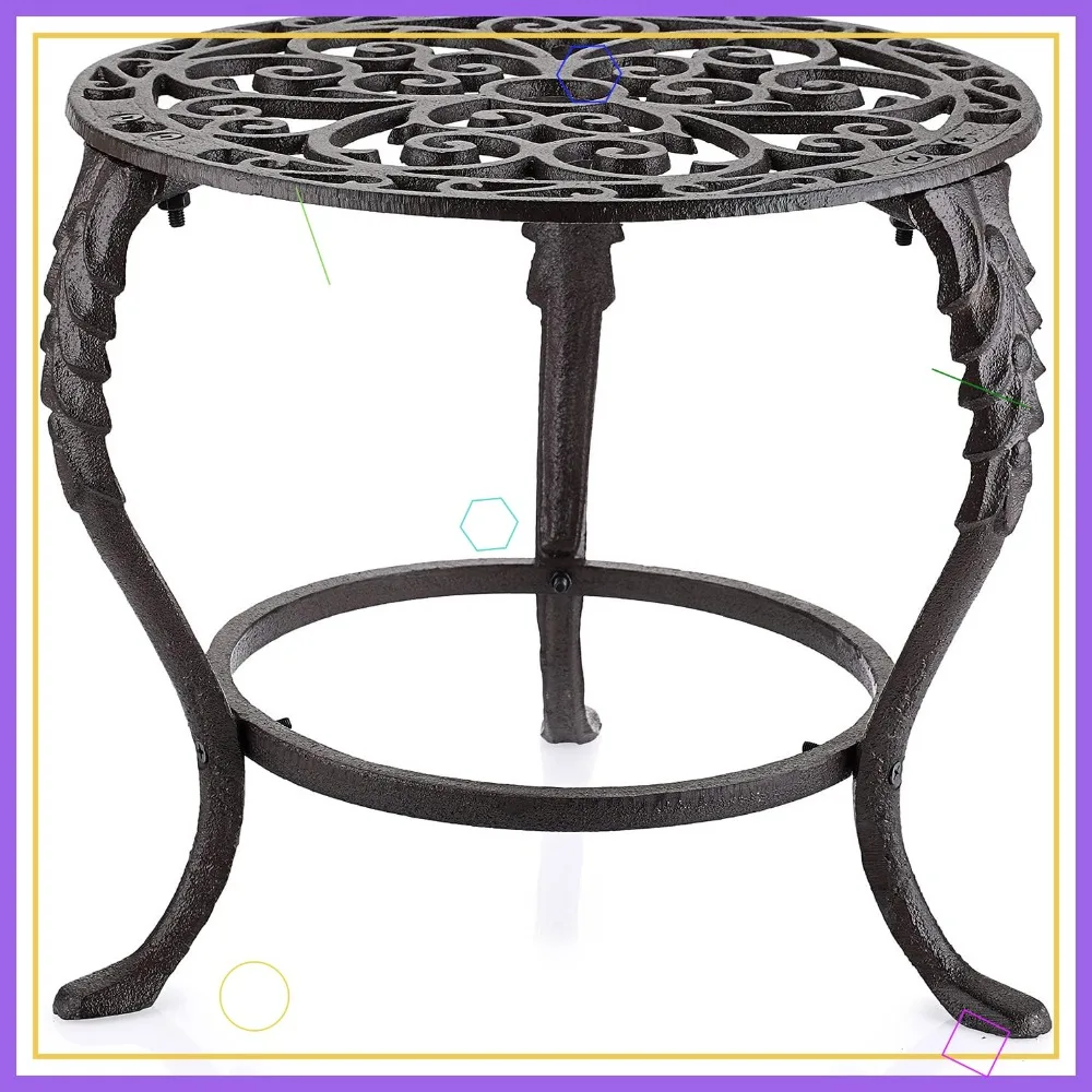 Heavy Duty Cast Iron Plant Stand Vintage Rustic Round Potted Holder Indoor Outdoor Metal Rack for Home Garden
Heavy Duty Cast Iron Plant Stand Vintage Rustic Round Potted Holder Indoor Outdoor Metal Rack for Home Garden