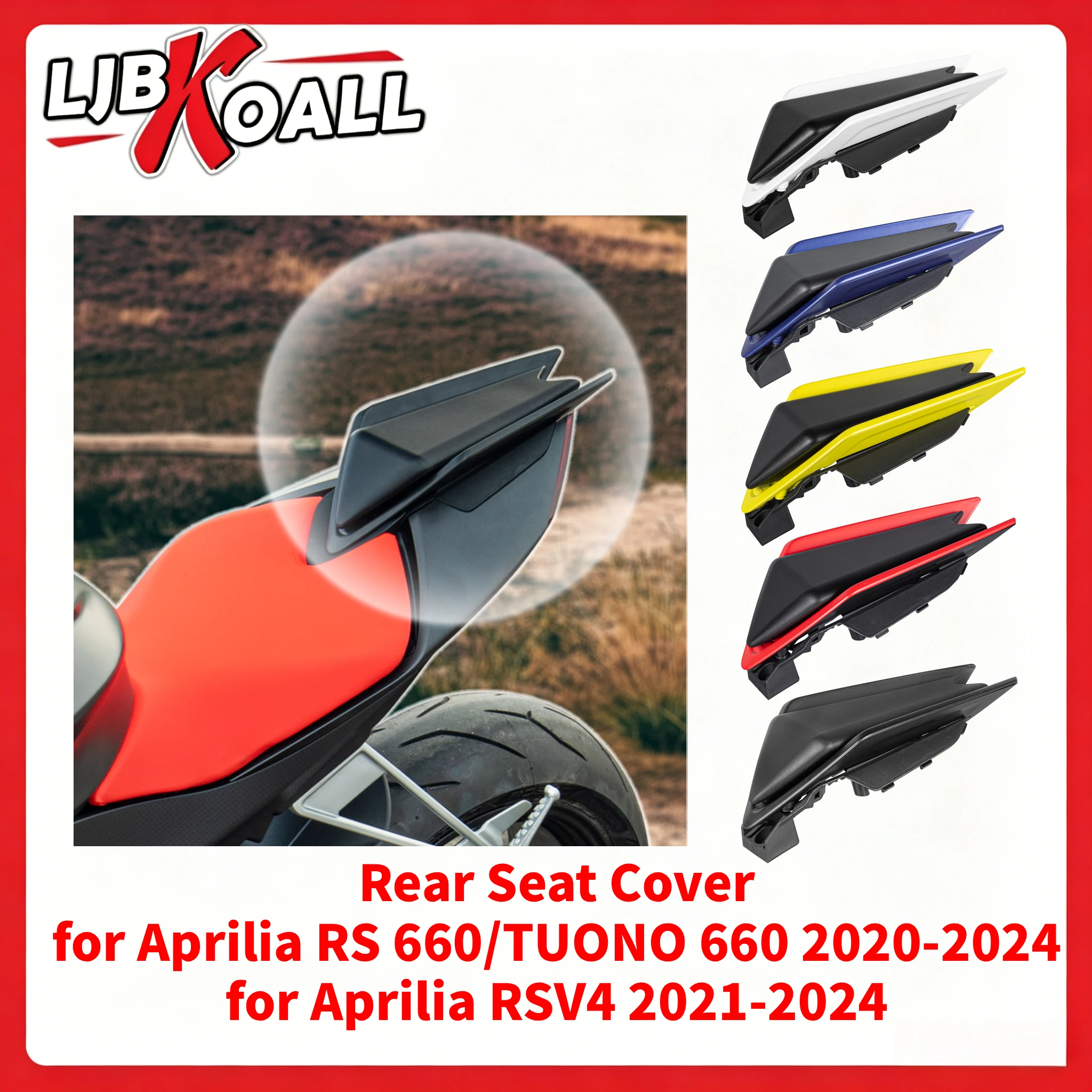 Rear Seat Cover for Aprilia RS 660/TUONO 660 2020-2024 Rear Seat Hump Spoiler Fairing Cover Kits for Aprilia RSV4 2021-2024
Rear Seat Cover for Aprilia RS 660/TUONO 660 2020-2024 Rear Seat Hump Spoiler Fairing Cover Kits for Aprilia RSV4 2021-2024