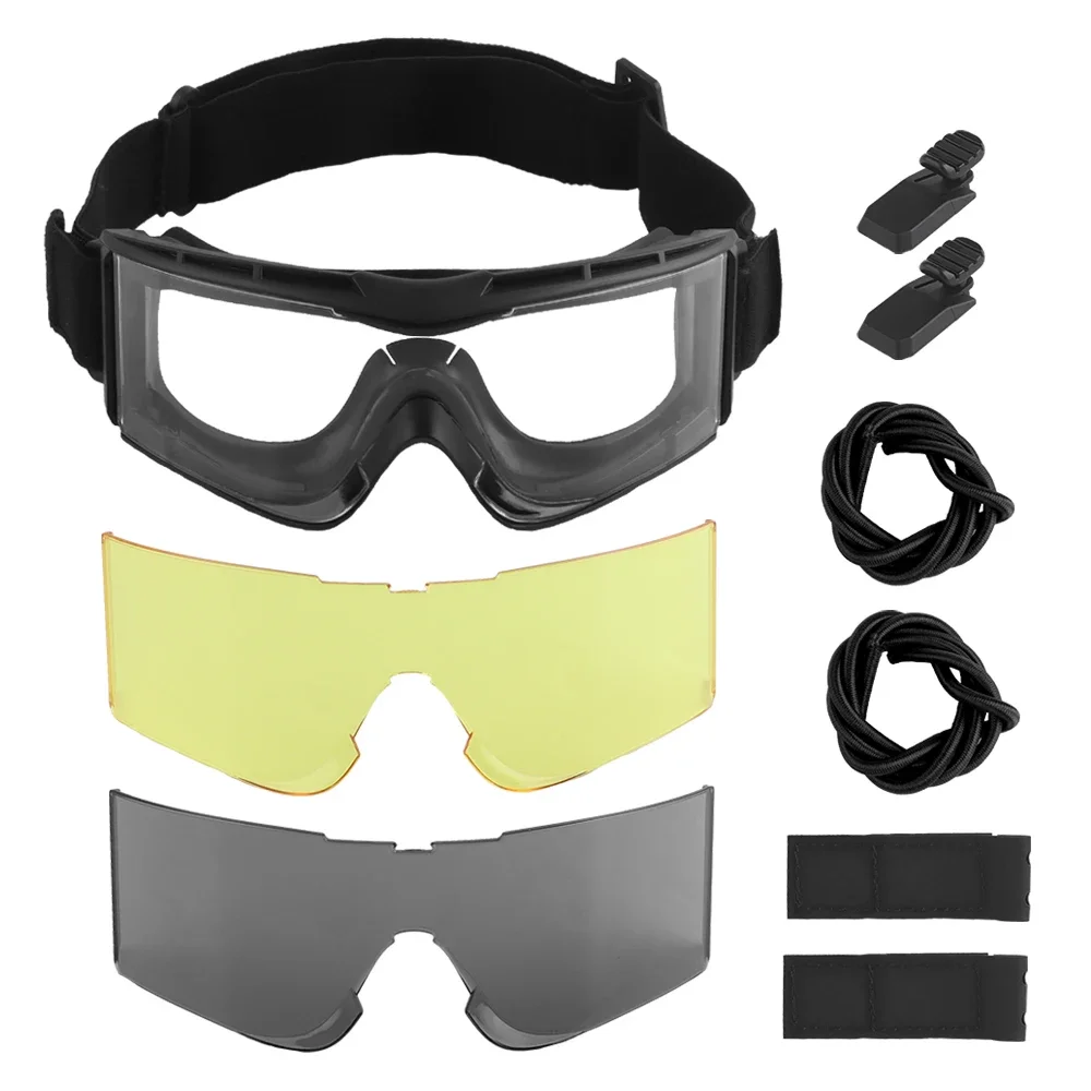 Tactical Helmet Goggle Multiple mounting methods3 Lens Eye protection Suit Package
Tactical Helmet Goggle Multiple mounting methods3 Lens Eye protection Suit Package