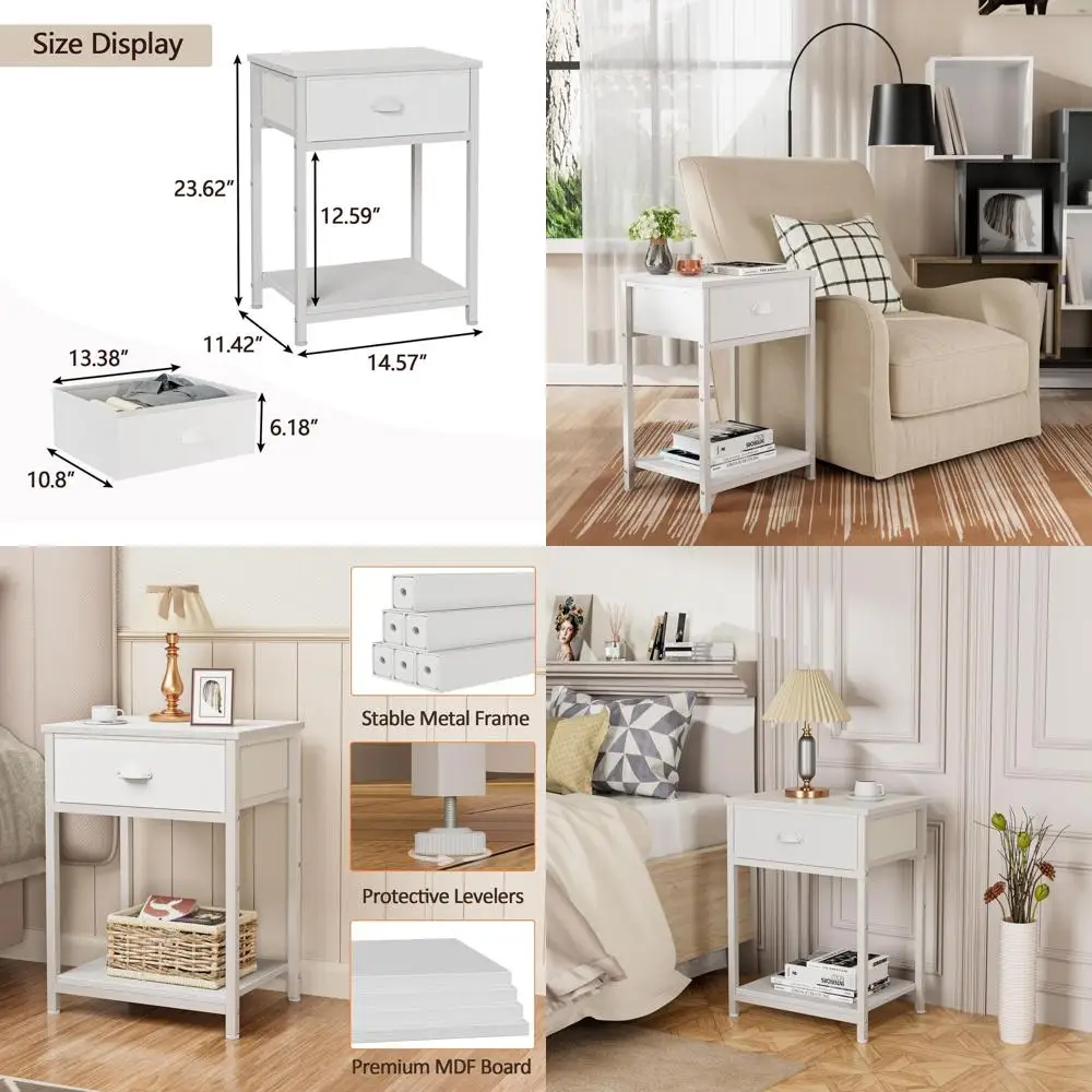 Компактная 2-уровневая тканевая прикроватная тумбочка для небольших помещений: идеальный столик для хранения вещей в гостиной, спальне или общежитии
Компактная 2-уровневая тканевая прикроватная тумбочка для небольших помещений: идеальный столик для хранения вещей в гостиной, спальне или общежитии