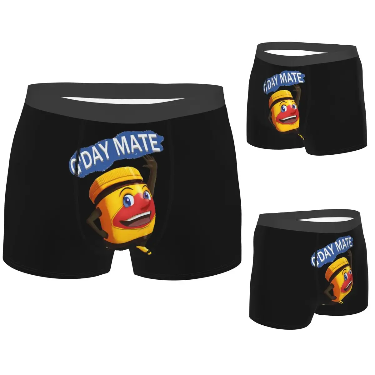 Boxer Underpants Shorts Australian Vegemite Happy Cartoon Panties Men's Breathable Underwear for Homme Man Boyfriend Gifts
Boxer Underpants Shorts Australian Vegemite Happy Cartoon Panties Men's Breathable Underwear for Homme Man Boyfriend Gifts