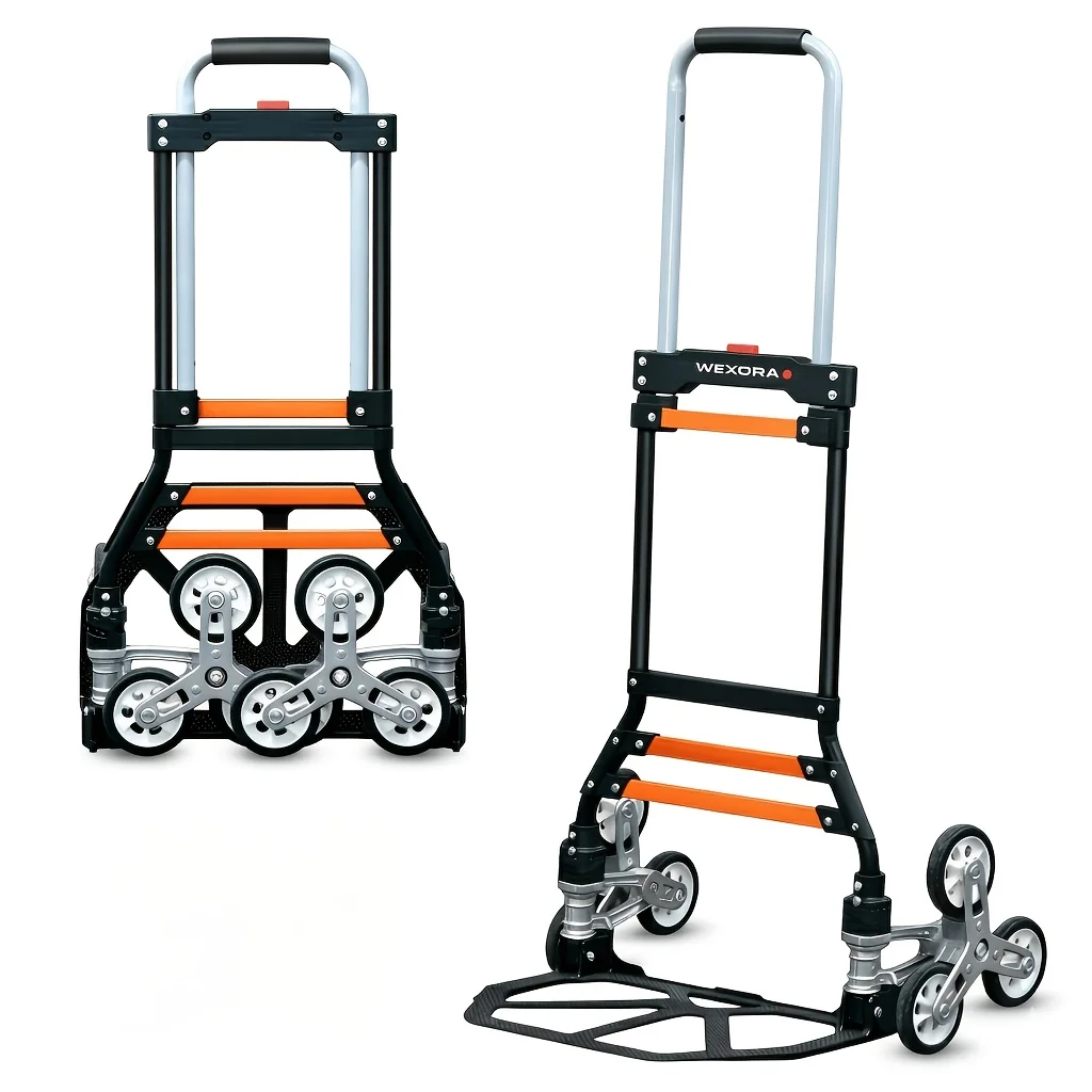 280 Pound Aluminum Folding Trolley, 2-in-1 Heavy-Duty Six-Wheel Trolley with Anti-Slip Wheels And Safety Pads, Foldable Design Suitable for Warehouses, Supermarkets And Gardens
280 Pound Aluminum Folding Trolley, 2-in-1 Heavy-Duty Six-Wheel Trolley with Anti-Slip Wheels And Safety Pads, Foldable Design Suitable for Warehouses, Supermarkets And Gardens