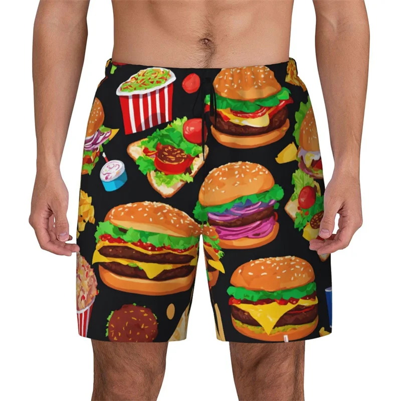Hamburger Pattern Beach Shorts For Men Kids Cartoon Running Shorts 3d Printed Fast Food Surfing Board Sports Swimming Shorts
Hamburger Pattern Beach Shorts For Men Kids Cartoon Running Shorts 3d Printed Fast Food Surfing Board Sports Swimming Shorts