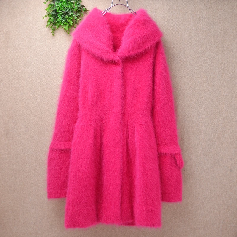 Ladies Women Autumn Winter Fashion Pull Rose Hairy Mink Cashmere Knitted Long Sleeves Scarf Neck Slim Medium Long Sweater Jacket
Ladies Women Autumn Winter Fashion Pull Rose Hairy Mink Cashmere Knitted Long Sleeves Scarf Neck Slim Medium Long Sweater Jacket