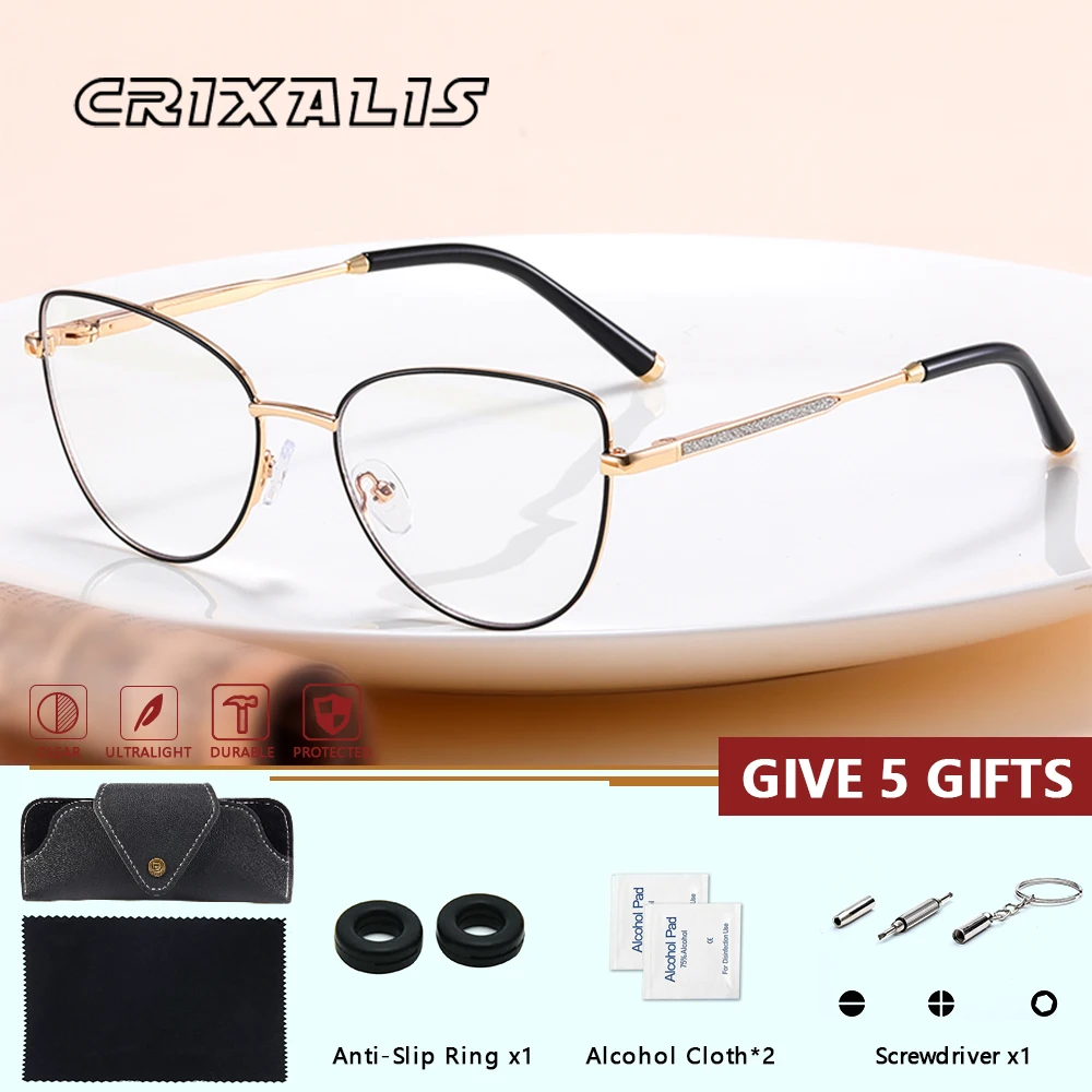 CRIXALIS, новые поступления, женские очки по рецепту, высококачественные металлические фотохромные оптические очки для близорукости, очки для чтения
CRIXALIS, новые поступления, женские очки по рецепту, высококачественные металлические фотохромные оптические очки для близорукости, очки для чтения