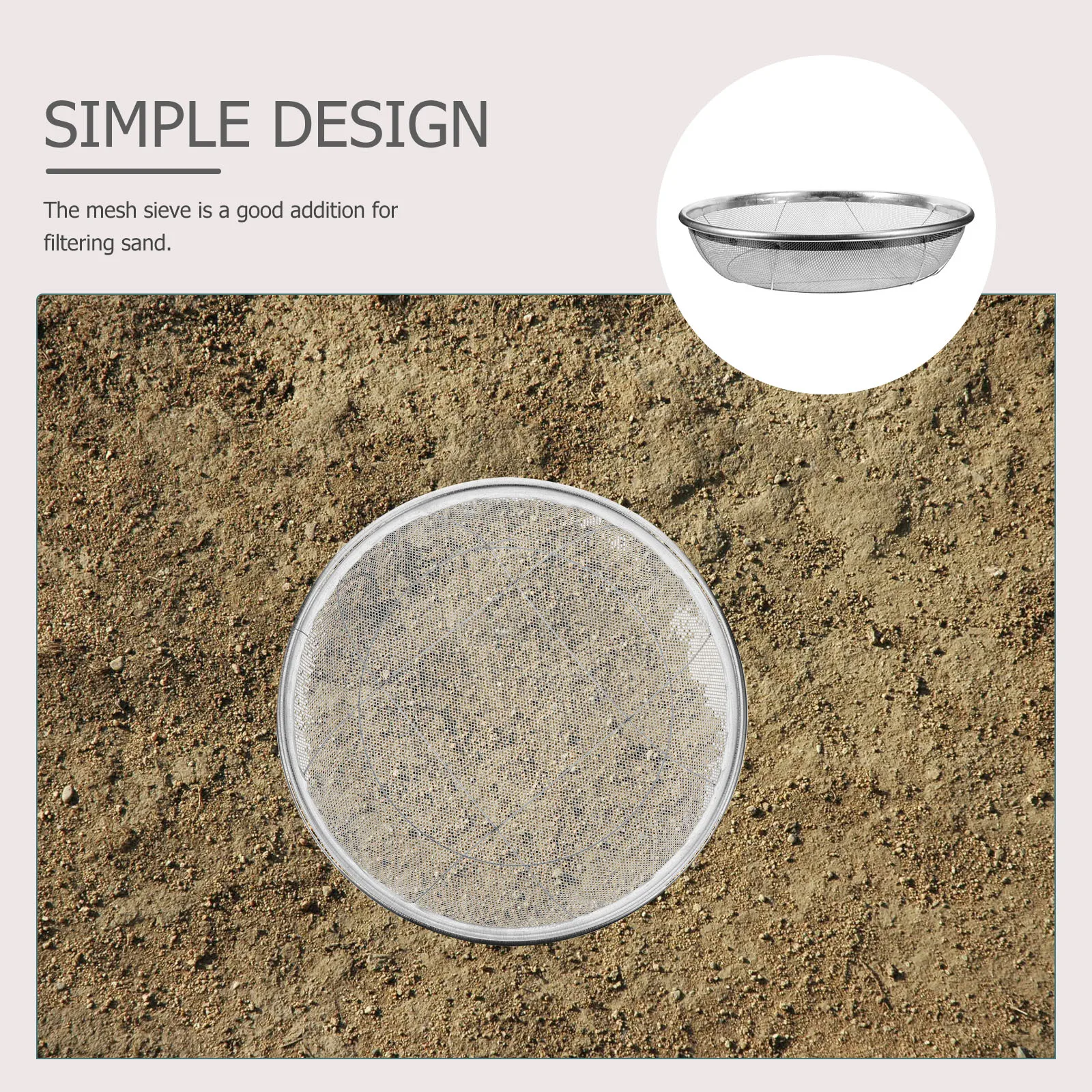 Gardening Sieve Soil Filter 2mm Hole Stainless Steel Sand Compost Rocks Sifter Manual Strainer Tool for Planting Garden Gadget
Gardening Sieve Soil Filter 2mm Hole Stainless Steel Sand Compost Rocks Sifter Manual Strainer Tool for Planting Garden Gadget