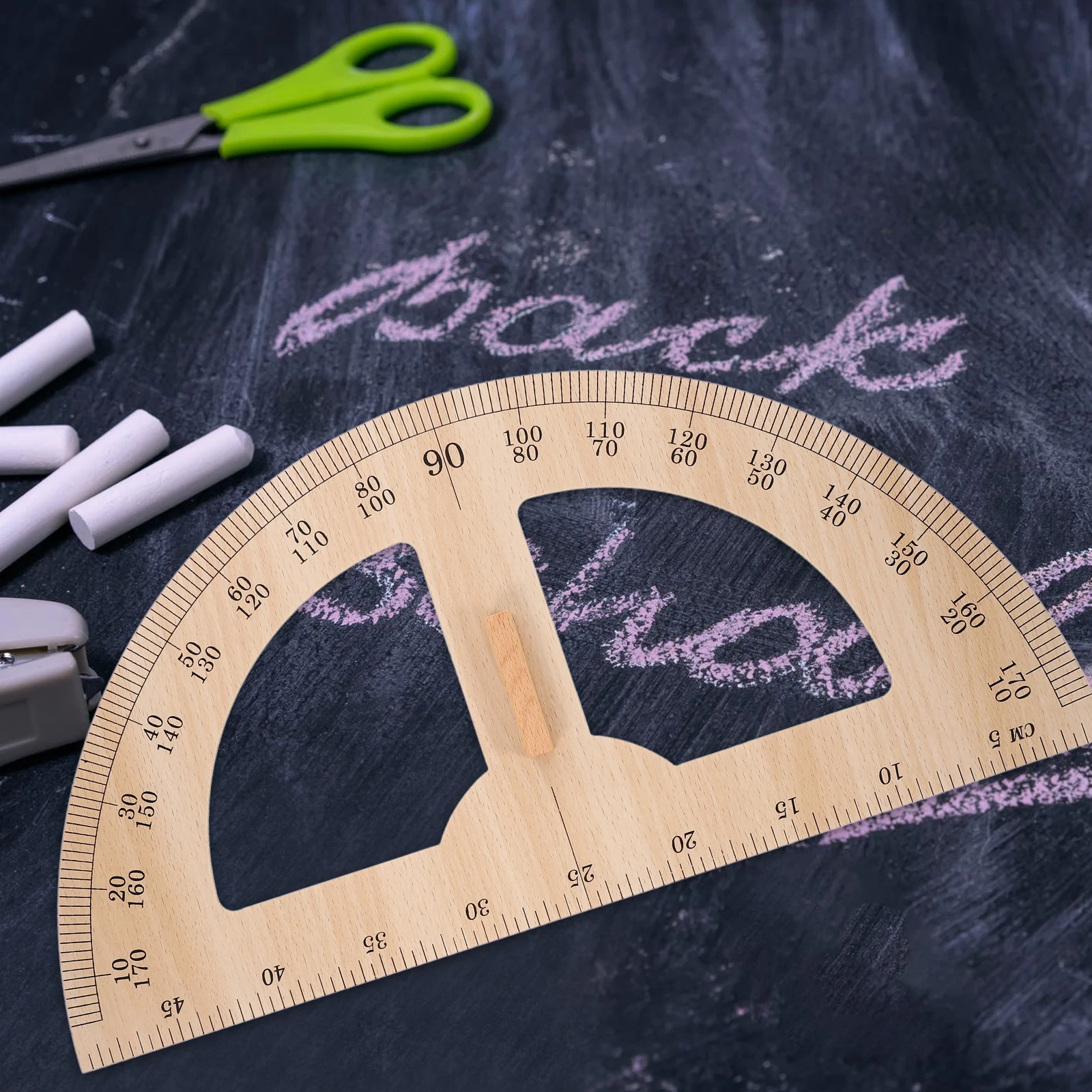 1pc Wood Measuring Ruler Protractor Teaching Aids Large Scale Drawing Instrument Educators Tool Wooden Gauge Drafting Student
1pc Wood Measuring Ruler Protractor Teaching Aids Large Scale Drawing Instrument Educators Tool Wooden Gauge Drafting Student