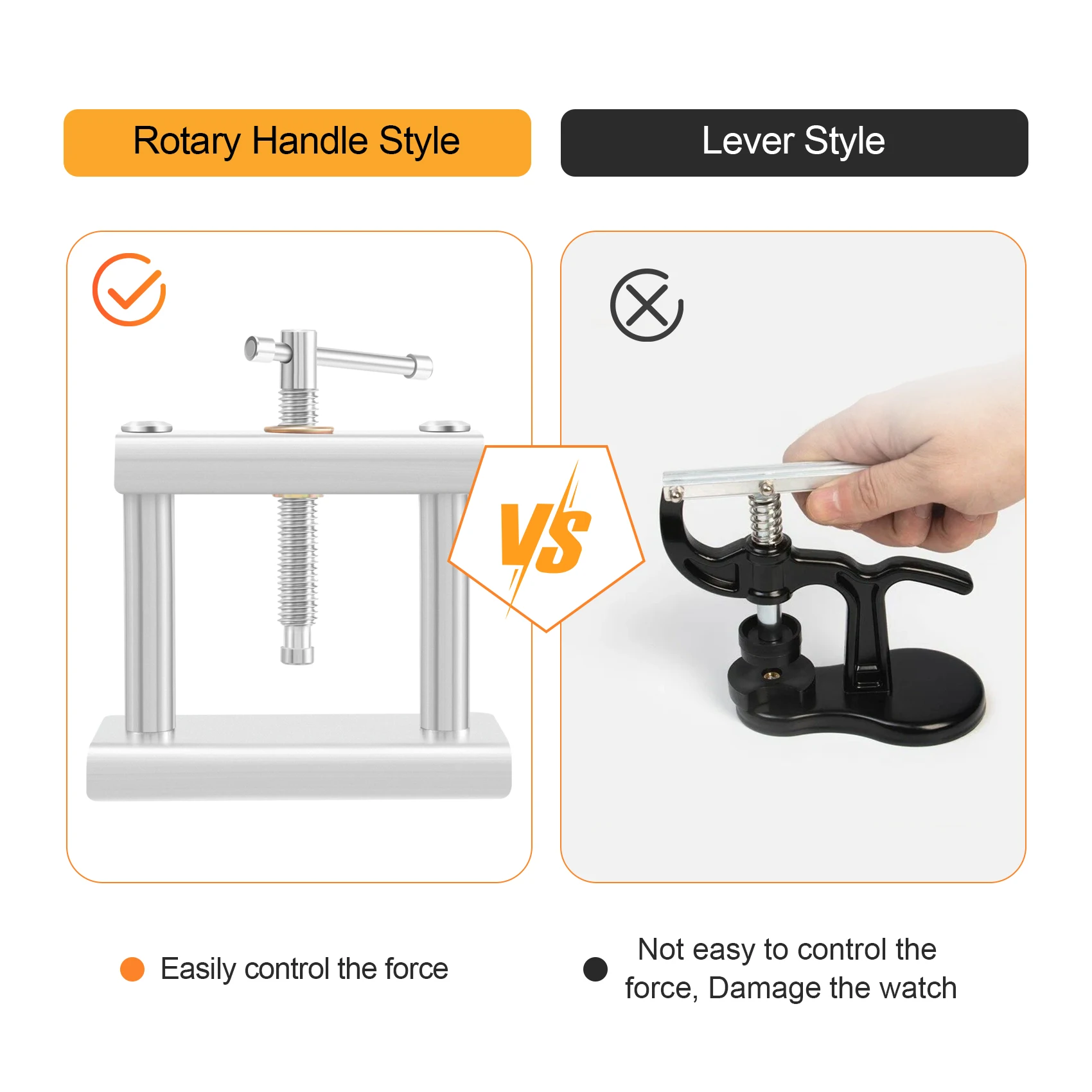 Инструмент для запрессовки часов AT02, пресс для закрытия задних крышек часов, инструмент для ремонта часов, инструмент для замены батареек
Инструмент для запрессовки часов AT02, пресс для закрытия задних крышек часов, инструмент для ремонта часов, инструмент для замены батареек