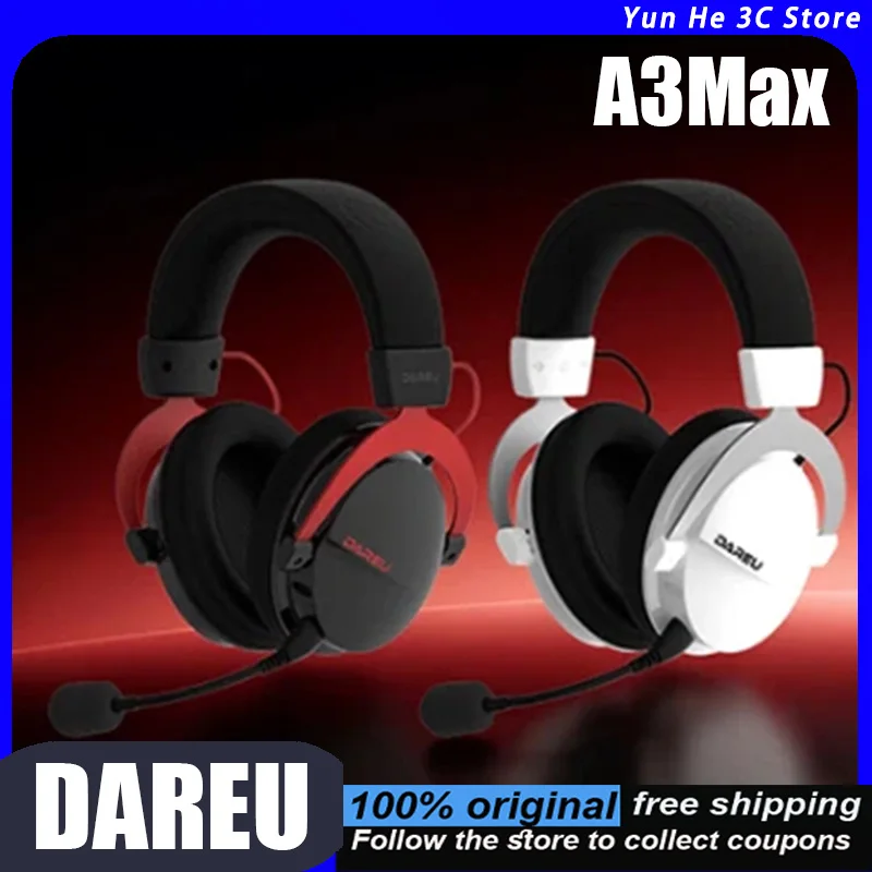DAREU A3Max Over-Ear Headphones Quad-Mode Bluetooth Wired Wireless Gaming and Office Use Low Latency Cyberpunk-Style Mechanical
DAREU A3Max Over-Ear Headphones Quad-Mode Bluetooth Wired Wireless Gaming and Office Use Low Latency Cyberpunk-Style Mechanical