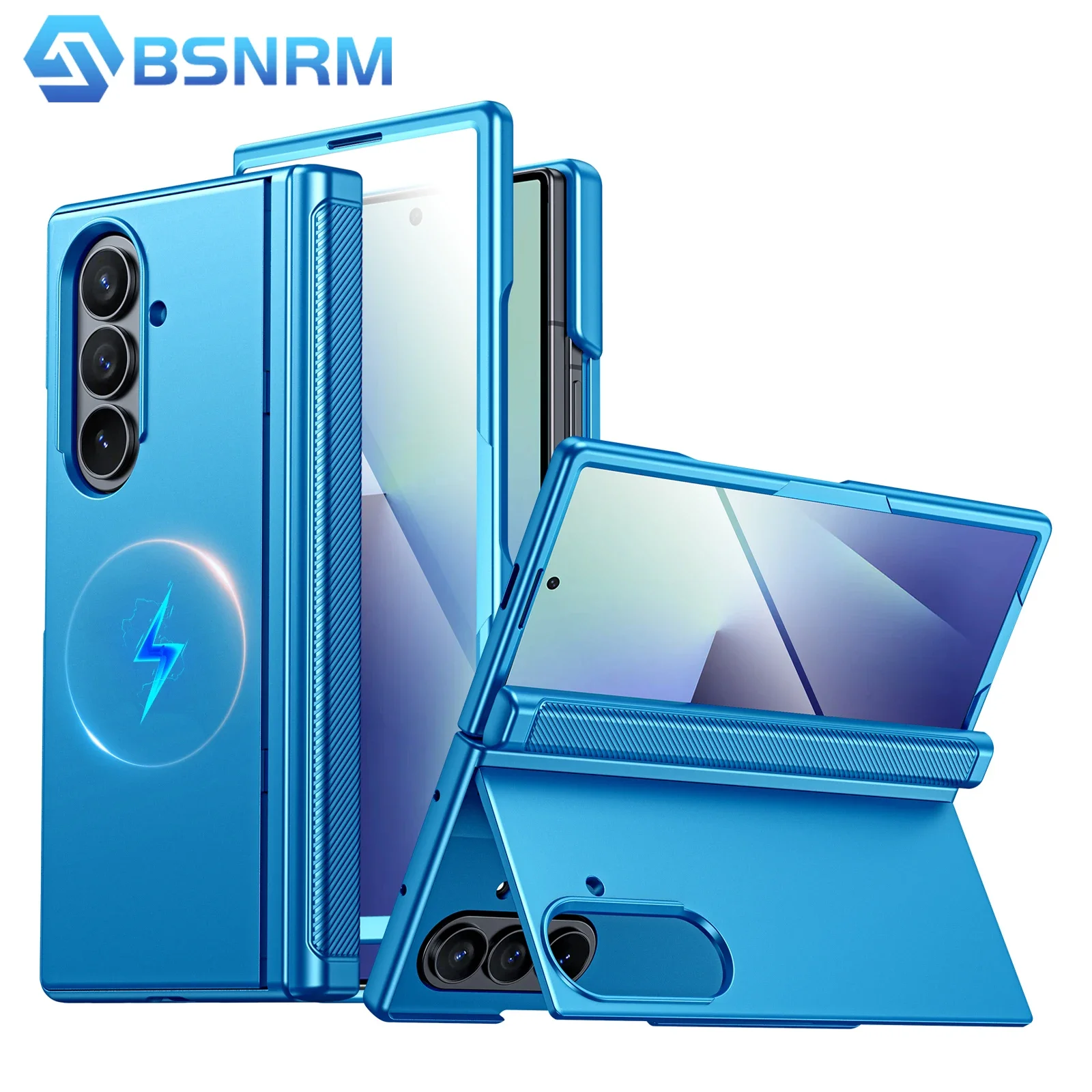 Чехол для Galaxy Fold 7 с магнитной фиксацией, защитой шарнира, поддержкой беспроводной зарядки, защитой экрана, ударопрочный - светло-голубой
Чехол для Galaxy Fold 7 с магнитной фиксацией, защитой шарнира, поддержкой беспроводной зарядки, защитой экрана, ударопрочный - светло-голубой