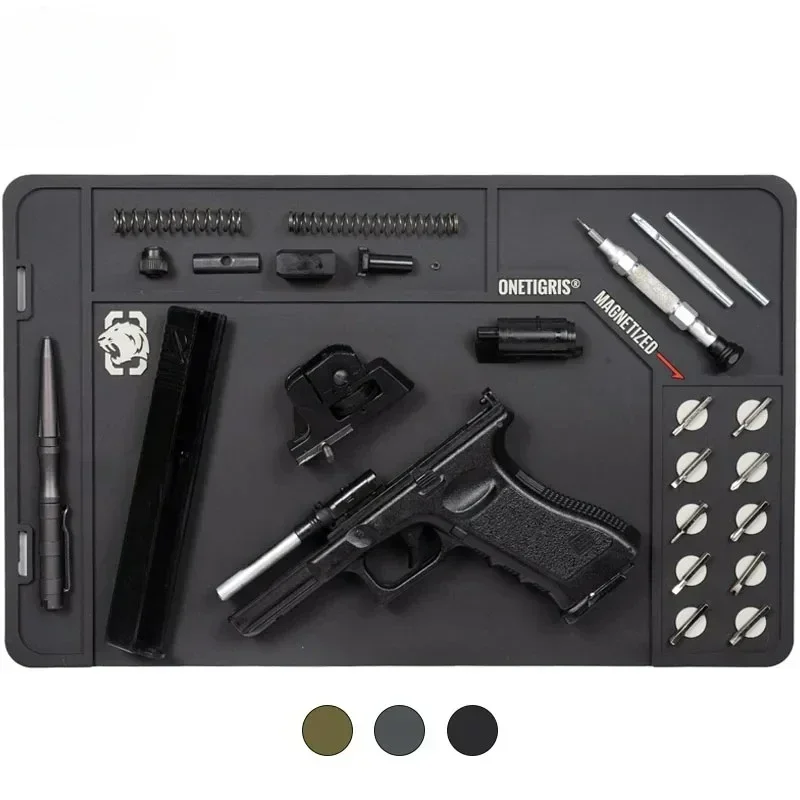 Cleaning Mat Pistol Gun Scratch&Oil Resistant Magnetic Mat Anti-Slip Rubber Cleaning Mats Tactical For Glock 17 19
Cleaning Mat Pistol Gun Scratch&Oil Resistant Magnetic Mat Anti-Slip Rubber Cleaning Mats Tactical For Glock 17 19