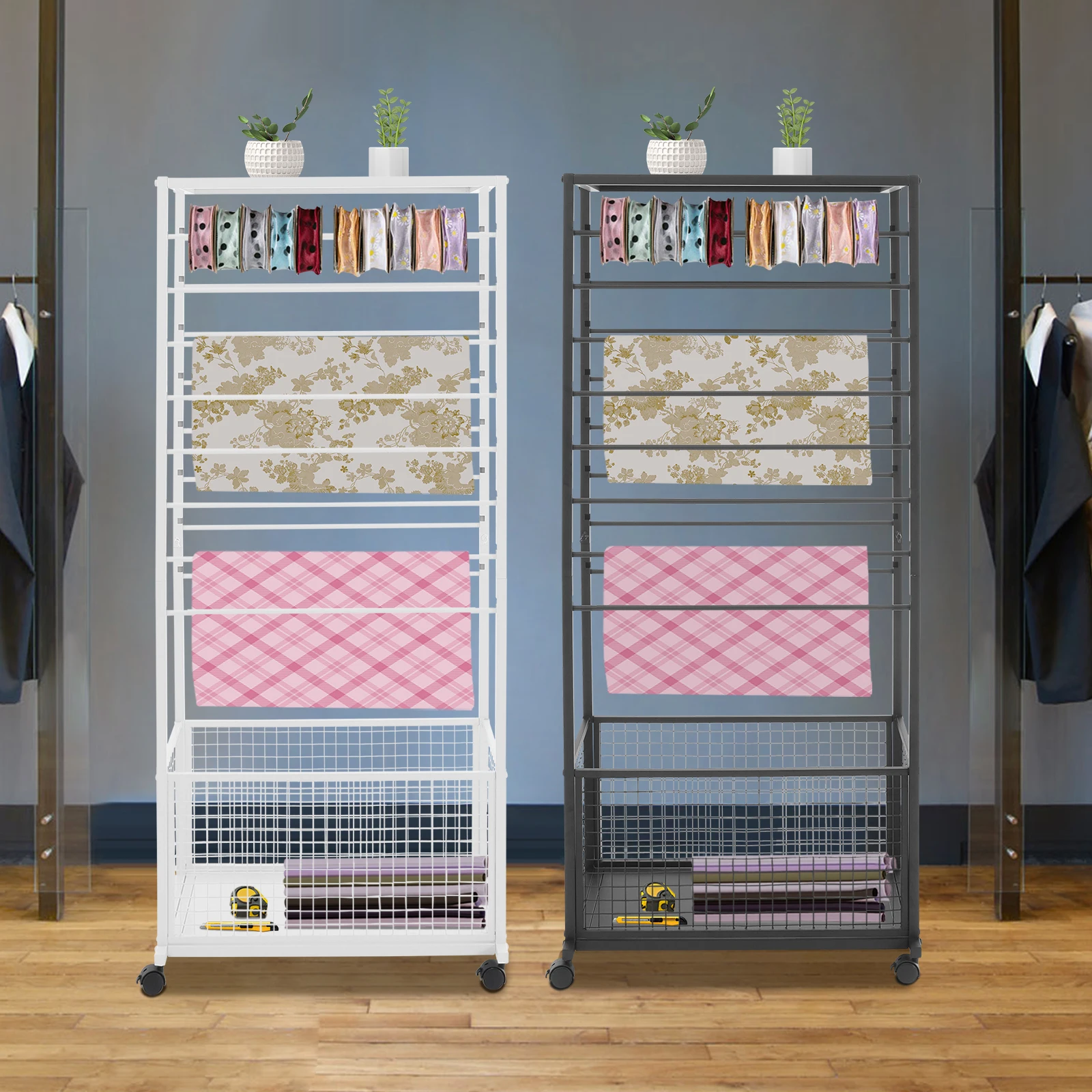 Держатель ленты, стойка для розничной торговли, 16-уровневый органайзер для ленты и упаковочной бумаги с верхней полкой, подставка для ткани
Держатель ленты, стойка для розничной торговли, 16-уровневый органайзер для ленты и упаковочной бумаги с верхней полкой, подставка для ткани