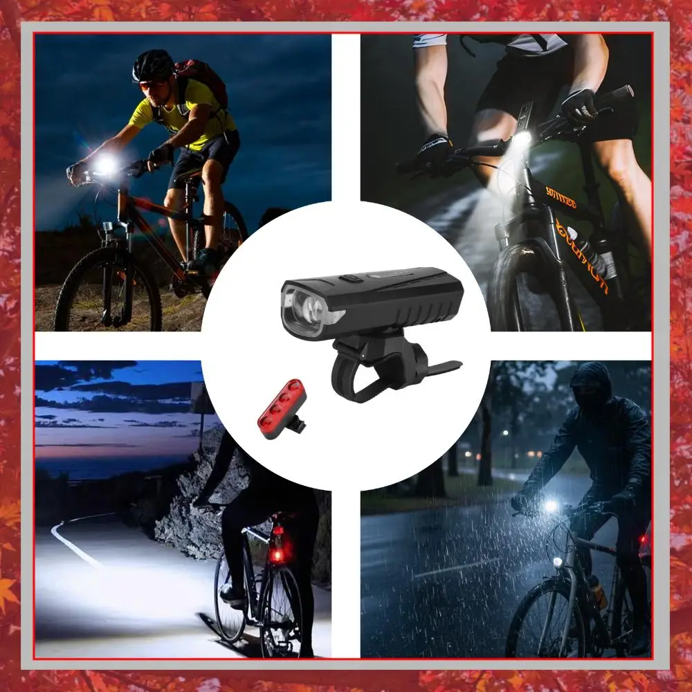 USB C Rechargeable LED Bicycle Light Set 5 Modes High Lumen Super Bright Bike Lights Easy To Install for Road Mountain Cycling
USB C Rechargeable LED Bicycle Light Set 5 Modes High Lumen Super Bright Bike Lights Easy To Install for Road Mountain Cycling
