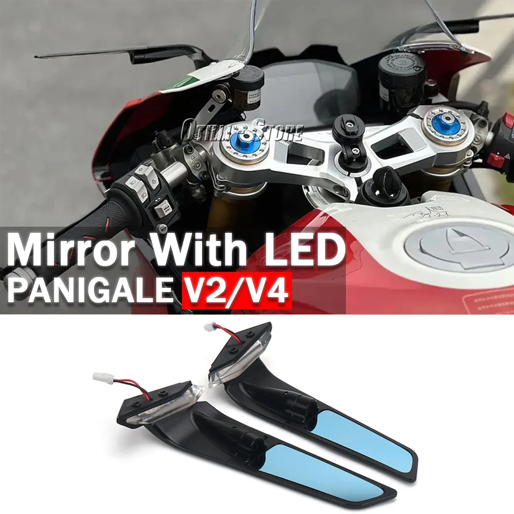 Motorcycle With LED Turn Signal Side Mirror For Ducati PANIGALE V2 Panigale V4 Rearview Mirrors Stealth Mirrors Sports Mirrors
Motorcycle With LED Turn Signal Side Mirror For Ducati PANIGALE V2 Panigale V4 Rearview Mirrors Stealth Mirrors Sports Mirrors