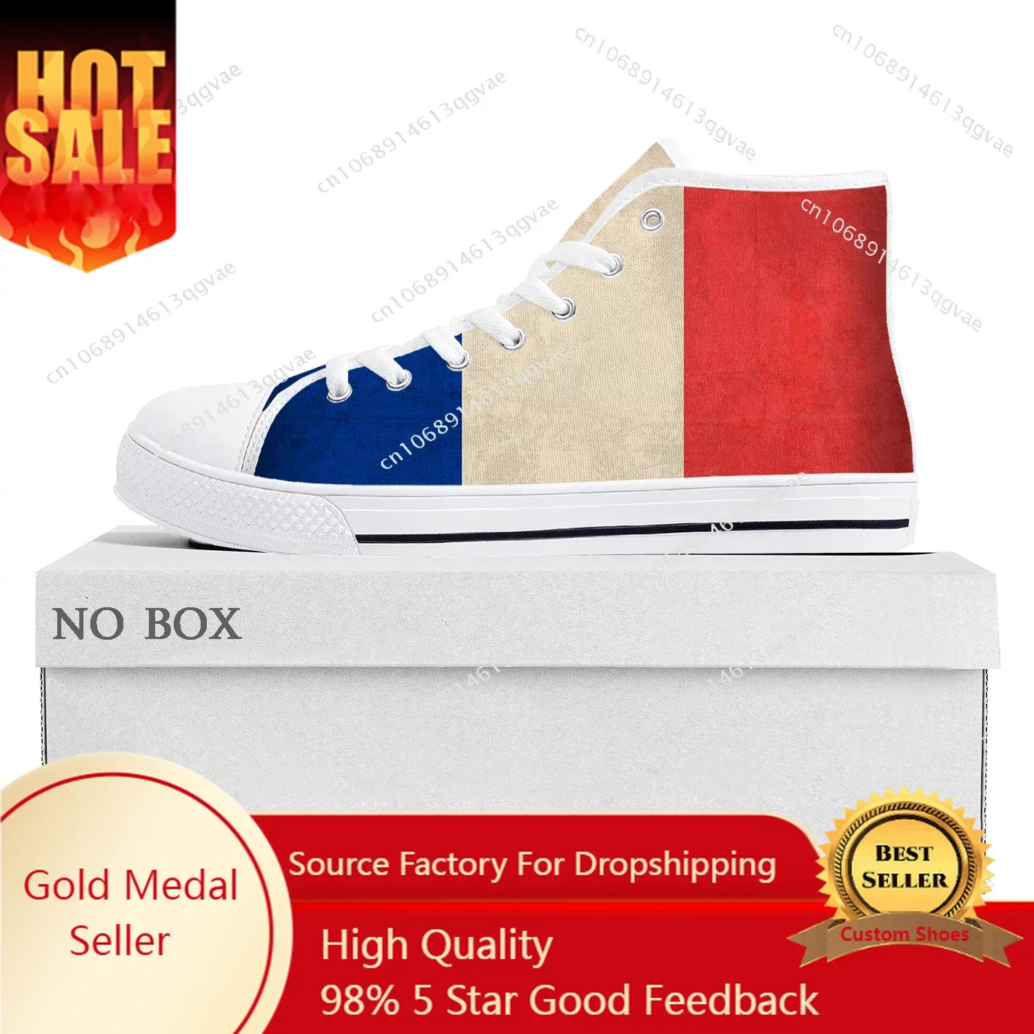 French Flag High Top High Quality Sneakers Mens Womens Teenager Canvas Sneaker France Casual Couple Shoes Custom Shoe
French Flag High Top High Quality Sneakers Mens Womens Teenager Canvas Sneaker France Casual Couple Shoes Custom Shoe