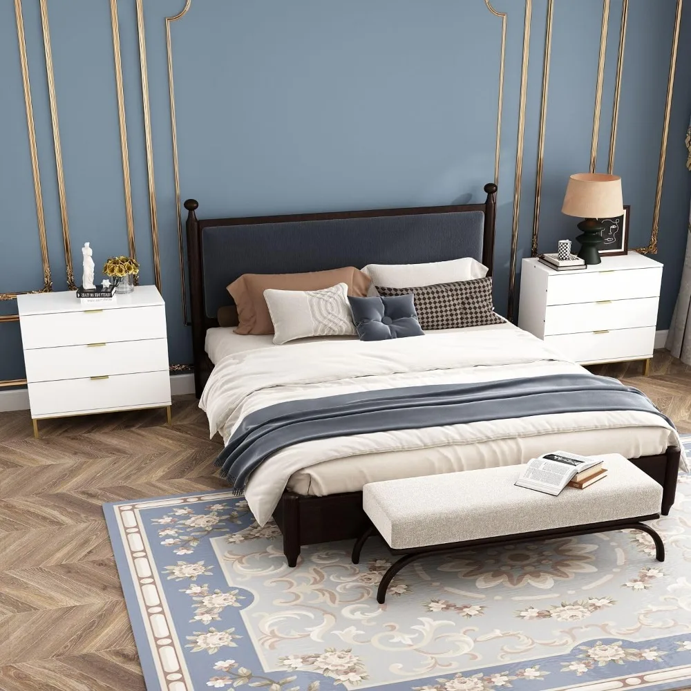 White and Gold Nightstands Set of 2 Side Table Bedside Table 3 Drawer Dresser, Large Nightstand with Gold Metal Legs,
White and Gold Nightstands Set of 2 Side Table Bedside Table 3 Drawer Dresser, Large Nightstand with Gold Metal Legs,