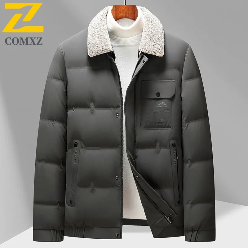 COMXZ Luxury Men Short Down Jacket Business Casual Ultra Light Puffer Coat Stand Collar Outdoor Travel Windproof Winter Coat
COMXZ Luxury Men Short Down Jacket Business Casual Ultra Light Puffer Coat Stand Collar Outdoor Travel Windproof Winter Coat