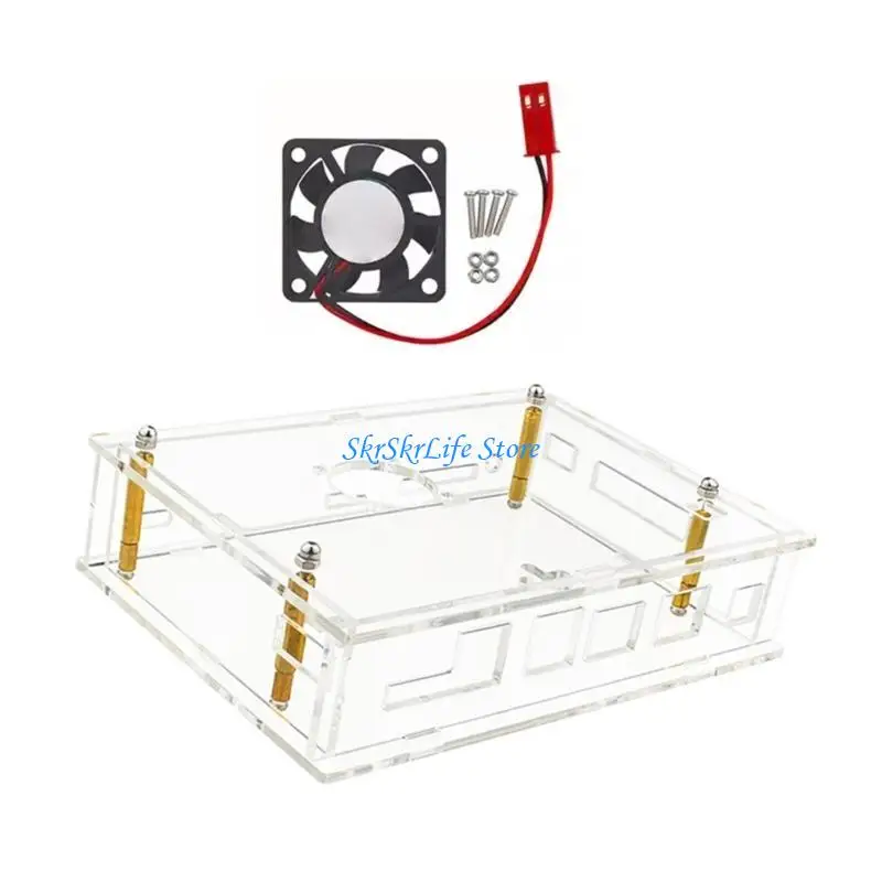 E65E Acrylic Case for Banana For BPI F3 Development Board with Cooling Fan
E65E Acrylic Case for Banana For BPI F3 Development Board with Cooling Fan