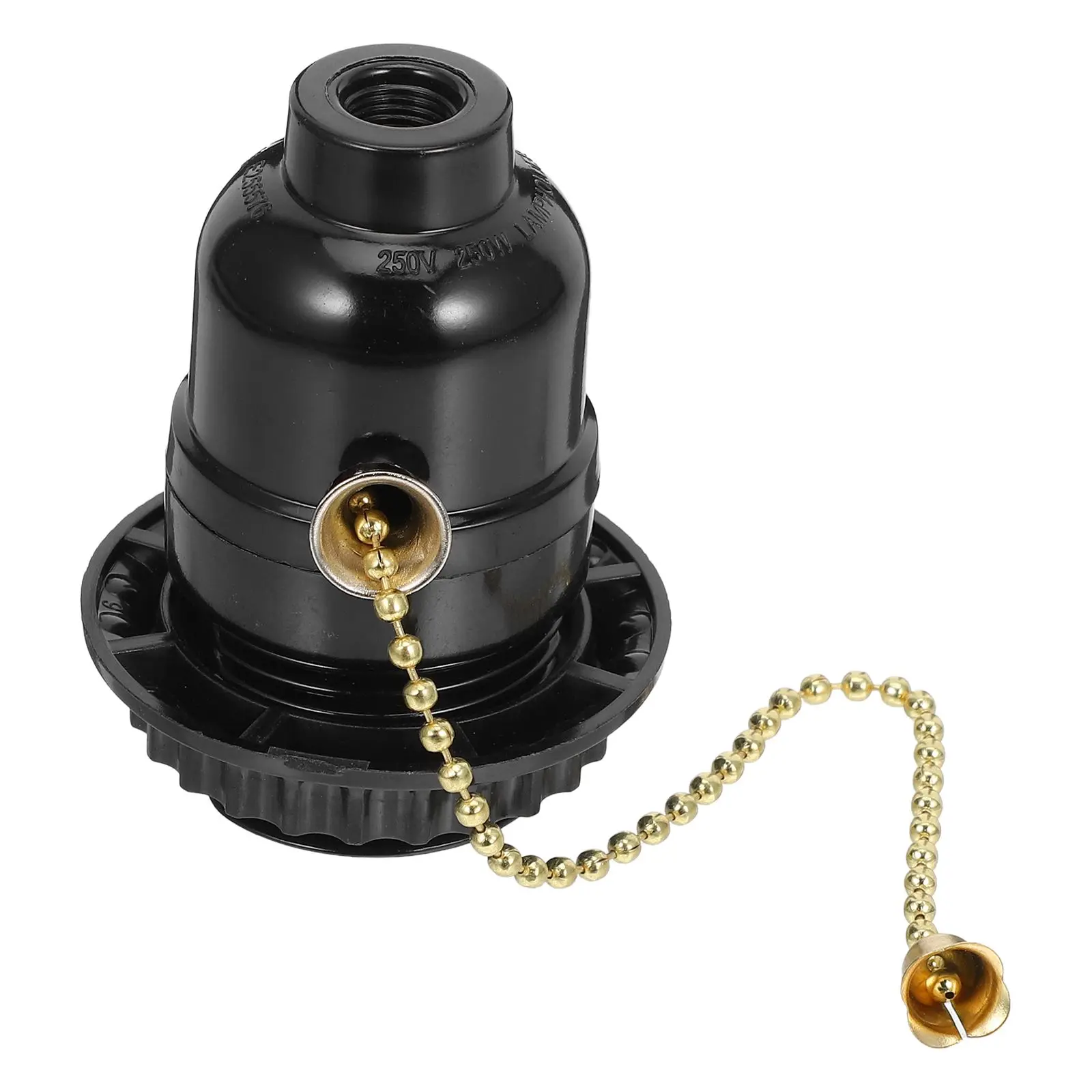 E27 Single Chain Lamp Holder Black Socket Zipper Fixture Lampholder Replacement Lamp Parts Ceiling
E27 Single Chain Lamp Holder Black Socket Zipper Fixture Lampholder Replacement Lamp Parts Ceiling