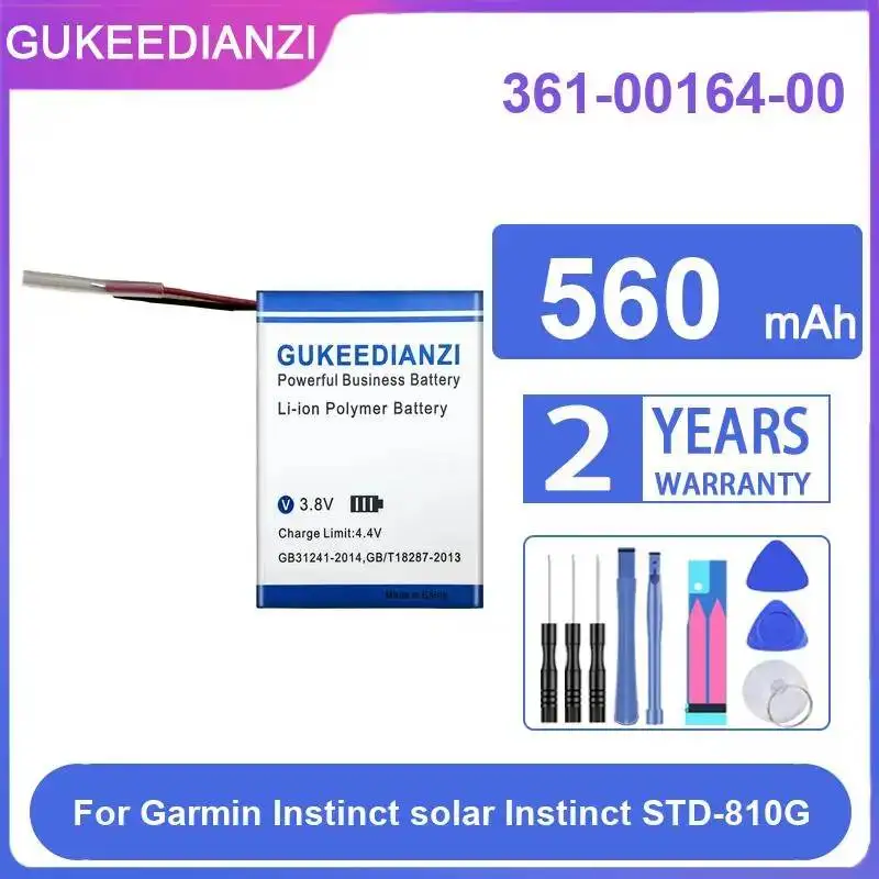 560mAh 361-00164-00 Watch Battery For Garmin Instinct Solar Instinct Std-810G Long Lasting Premium Replacement
560mAh 361-00164-00 Watch Battery For Garmin Instinct Solar Instinct Std-810G Long Lasting Premium Replacement