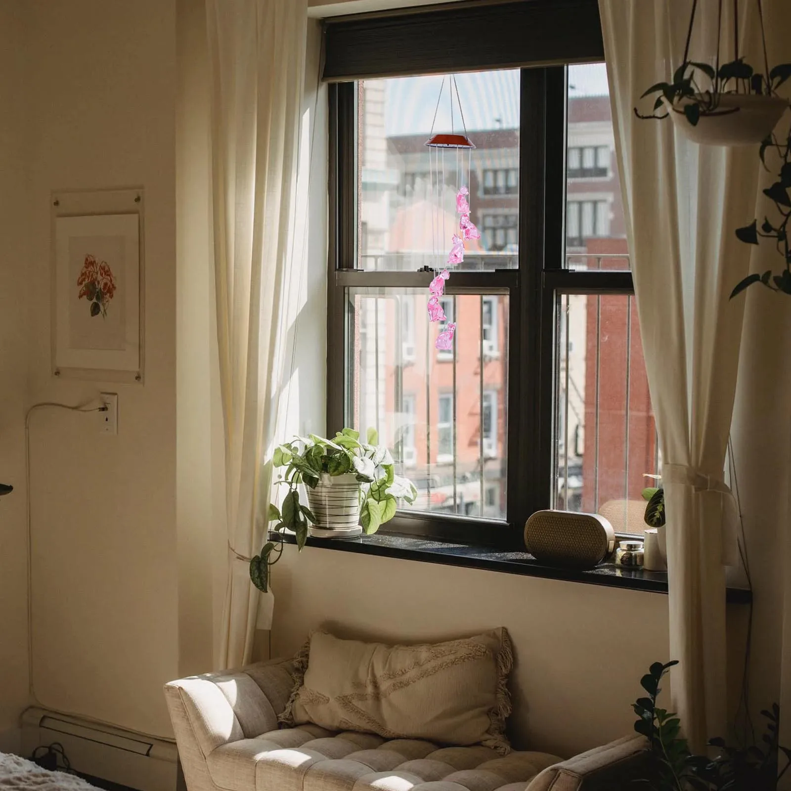 1pc Solar Wind Bell Lamp Outdoor Decorative Light Garden Balcony Yard Party Led Chime Light Wind Chime Solar Powered Decoration
1pc Solar Wind Bell Lamp Outdoor Decorative Light Garden Balcony Yard Party Led Chime Light Wind Chime Solar Powered Decoration