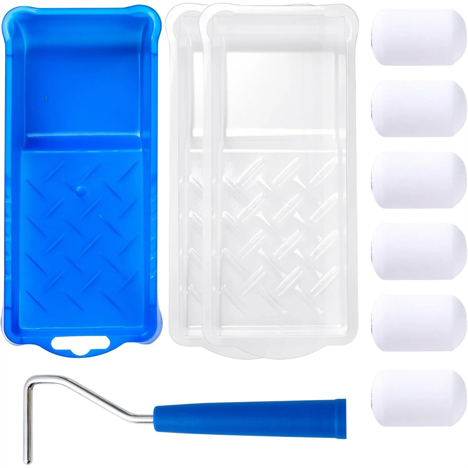 2 Inch Mini Foam Paint Roller Kit 10 Pack for Touch Up Painting on Walls, Doors, Cabinets
2 Inch Mini Foam Paint Roller Kit 10 Pack for Touch Up Painting on Walls, Doors, Cabinets