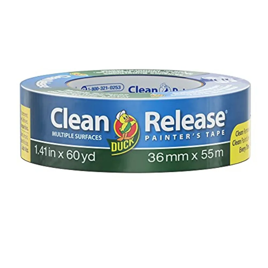 Clean Release Blue Painters Tape, Masking Tape For Paint Projects, .5 in .4 in x 60 yd Single, 240194
Clean Release Blue Painters Tape, Masking Tape For Paint Projects, .5 in .4 in x 60 yd Single, 240194