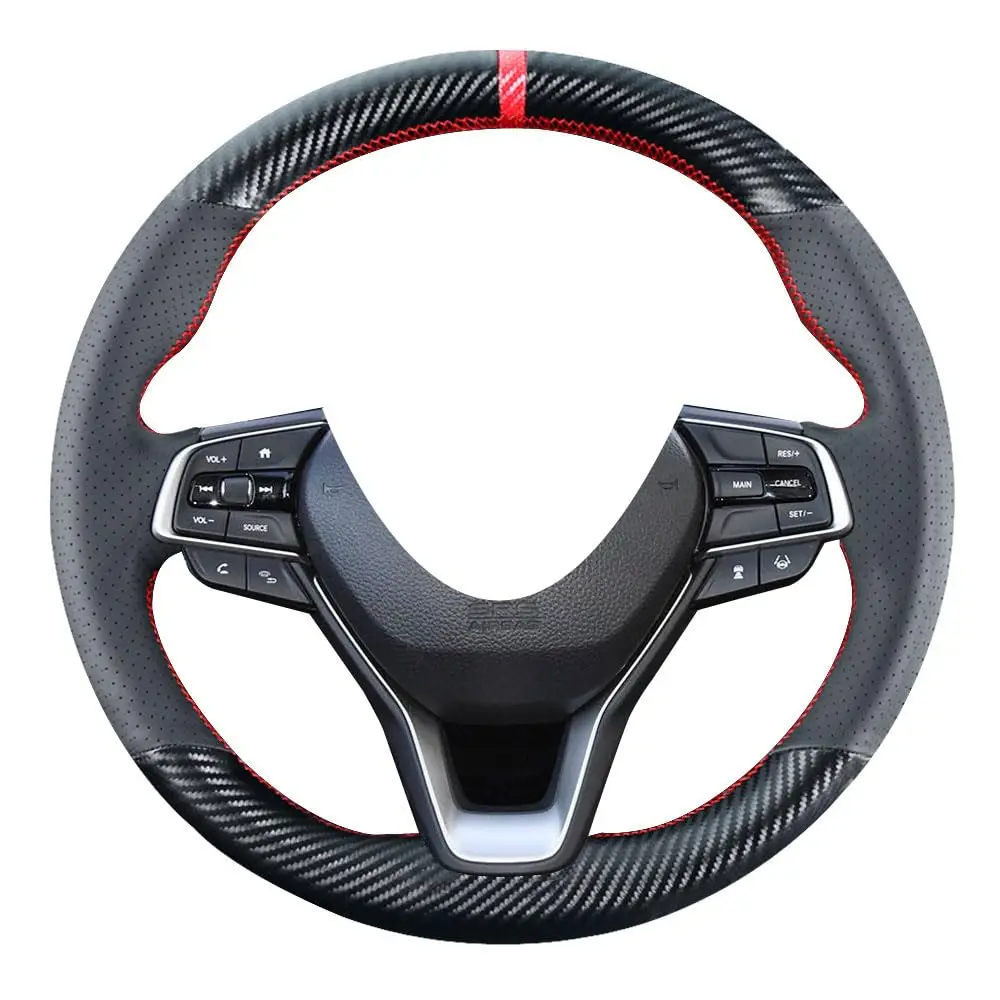 DIY Carbon Fiber Steering Wheel Cover For Honda Accord 10th 2018-2021 Insight 2019-2021 15 Inch Black Microfiber Leather
DIY Carbon Fiber Steering Wheel Cover For Honda Accord 10th 2018-2021 Insight 2019-2021 15 Inch Black Microfiber Leather