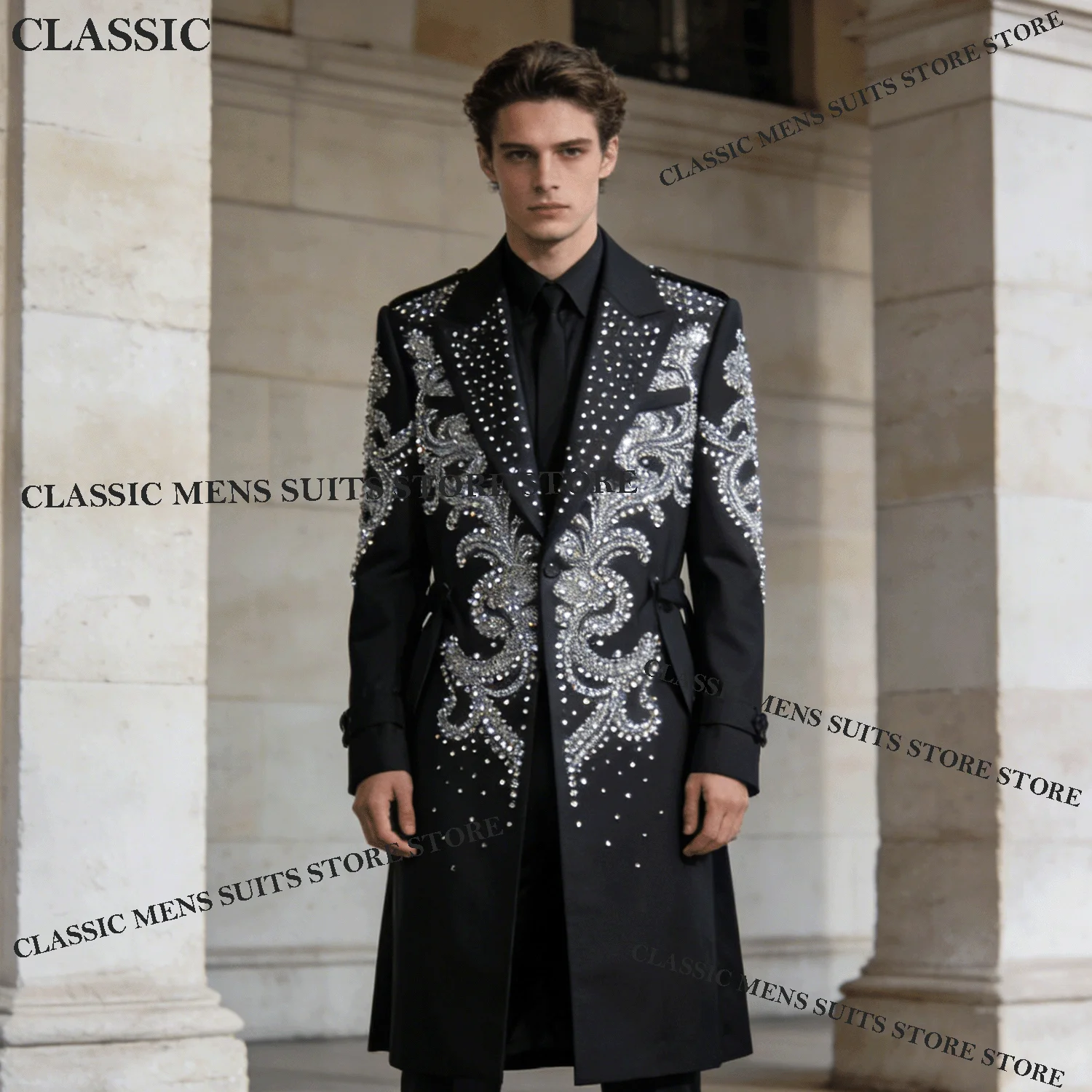 Elegant Diamond Ornament Men Suit Slim Fit Groom Male Blazers Customized Wedding Tuxedos 2 Pieces Sets Handsome Ropa hombre
Elegant Diamond Ornament Men Suit Slim Fit Groom Male Blazers Customized Wedding Tuxedos 2 Pieces Sets Handsome Ropa hombre