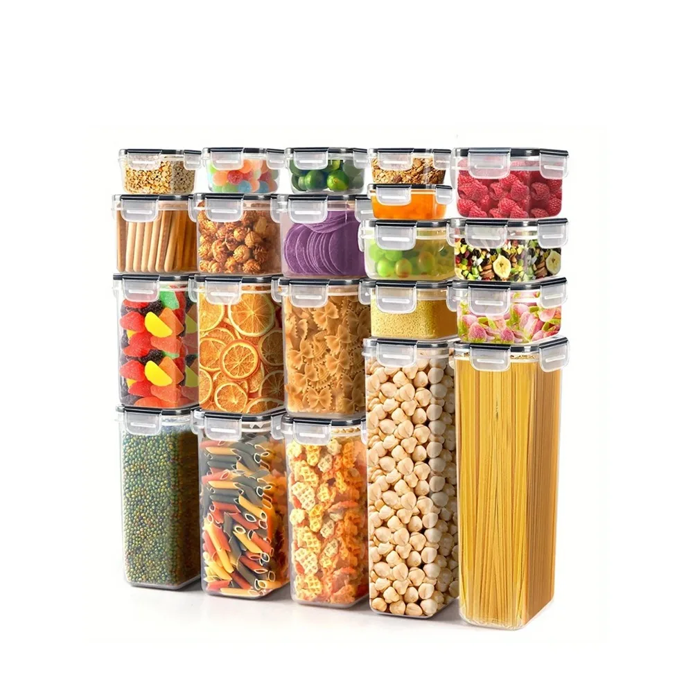 42PCS Kitchen Pantry Storage Containers Set, Airtight Sealed Lids, BPA-Free Plastic Canisters for Cereal, Rice, Flour & Sugar
42PCS Kitchen Pantry Storage Containers Set, Airtight Sealed Lids, BPA-Free Plastic Canisters for Cereal, Rice, Flour & Sugar