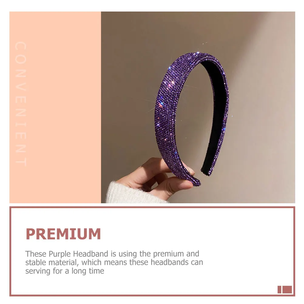 Rhinestone Headb Women Purple Headdress Ladies Decorative Party Wedding Headb For Women Girls Retro Hair Tool
Rhinestone Headb Women Purple Headdress Ladies Decorative Party Wedding Headb For Women Girls Retro Hair Tool