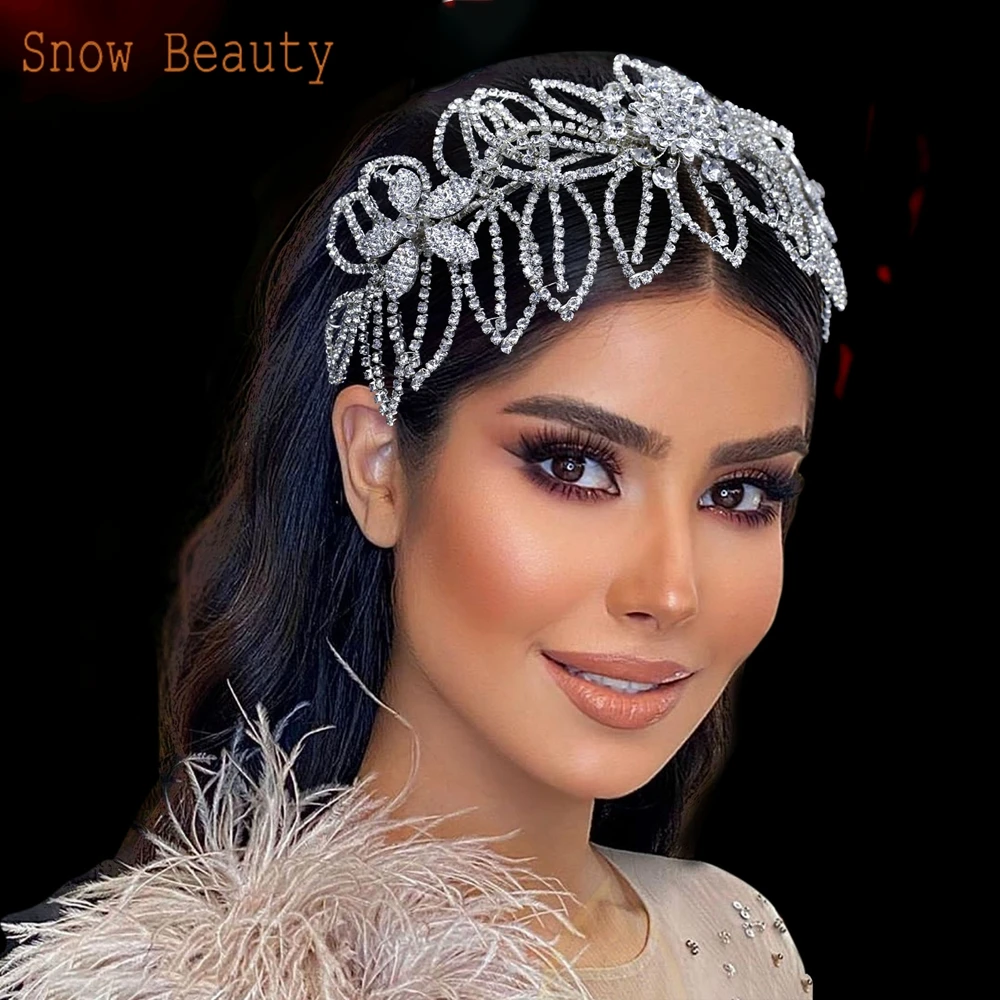 DZ011 Luxury Bridal Hairbands Rhinestone Leaf Tiaras Bridal Headpiece Wedding Hair Accessories Headwear for Women Tiara Headband
DZ011 Luxury Bridal Hairbands Rhinestone Leaf Tiaras Bridal Headpiece Wedding Hair Accessories Headwear for Women Tiara Headband