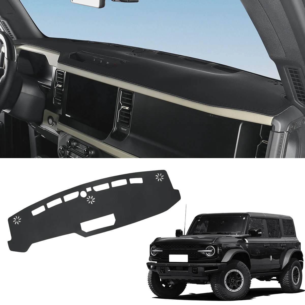 Ford Bronco center console light blocking pad, instrument insulation and sun protection pad, interior modification accessories
Ford Bronco center console light blocking pad, instrument insulation and sun protection pad, interior modification accessories