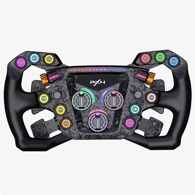 PXN GT ONE Game Steering Wheel Customizable Buttons Carbon Fiber Paddle Shifters For Racing Simulator F1 Formula GT Wheel
PXN GT ONE Game Steering Wheel Customizable Buttons Carbon Fiber Paddle Shifters For Racing Simulator F1 Formula GT Wheel