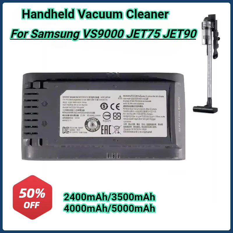 Vacuum Cleaner Battery VCA-SBT90/XAA VS20R9046T3/AA VS20T7536T5/AA for Samsung Jet 75 Jet 90 Jet75 Pet Jet90 VS9000 VCA-SBT90
Vacuum Cleaner Battery VCA-SBT90/XAA VS20R9046T3/AA VS20T7536T5/AA for Samsung Jet 75 Jet 90 Jet75 Pet Jet90 VS9000 VCA-SBT90
