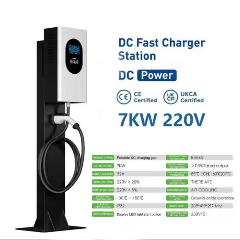 Mobile DC Fast Charger CCS2 Gbt 7kw China Car Portable DC Electric Vehicle Charging Pile
Mobile DC Fast Charger CCS2 Gbt 7kw China Car Portable DC Electric Vehicle Charging Pile