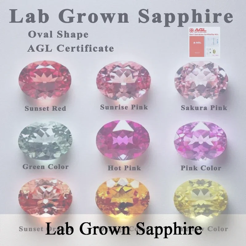 Laboratory Gemstone Sapphire Oval cut Shape Top Quality For DIY Jewelry Making The Main Materials Of Rings And Necklaces AGL
Laboratory Gemstone Sapphire Oval cut Shape Top Quality For DIY Jewelry Making The Main Materials Of Rings And Necklaces AGL