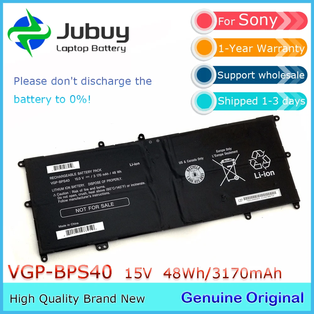 VGP-BPS40 15 В 3170 мАч оригинальный аккумулятор для ноутбука Sony Vaio Flip Svf 15A SVF15N17CXB VGPBPS40 BPS40
VGP-BPS40 15 В 3170 мАч оригинальный аккумулятор для ноутбука Sony Vaio Flip Svf 15A SVF15N17CXB VGPBPS40 BPS40