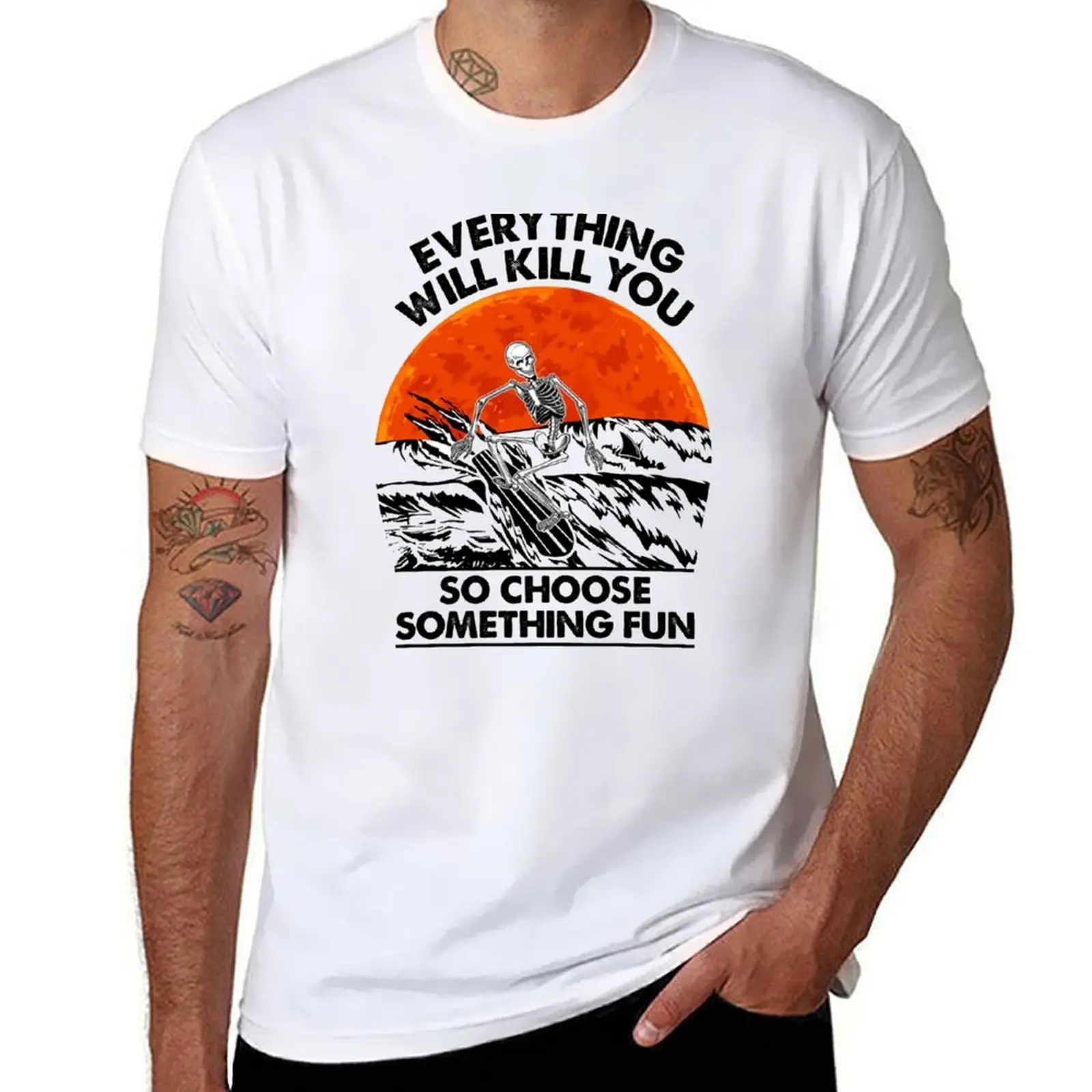 Everything will kill you so choose something fun Skeleton Surfing T-Shirt custom t shirt men tshirt
Everything will kill you so choose something fun Skeleton Surfing T-Shirt custom t shirt men tshirt