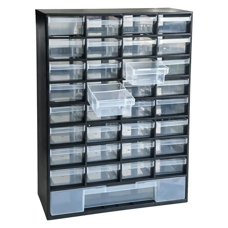 Органайзер для инструментов A74E из пластика с 33 ящиками — шкаф-ящик для хранения мелочей, рукоделия, например, бусин и т.д.
Органайзер для инструментов A74E из пластика с 33 ящиками — шкаф-ящик для хранения мелочей, рукоделия, например, бусин и т.д.