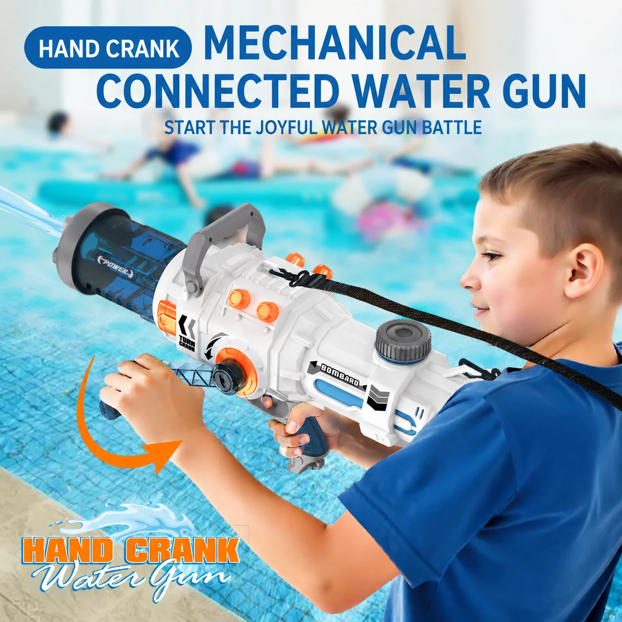 Hand Crank Gatling Water Gun High Pressure Large Capacity Summer Outdoor Shooting Water Fight Toy for Adults
Hand Crank Gatling Water Gun High Pressure Large Capacity Summer Outdoor Shooting Water Fight Toy for Adults