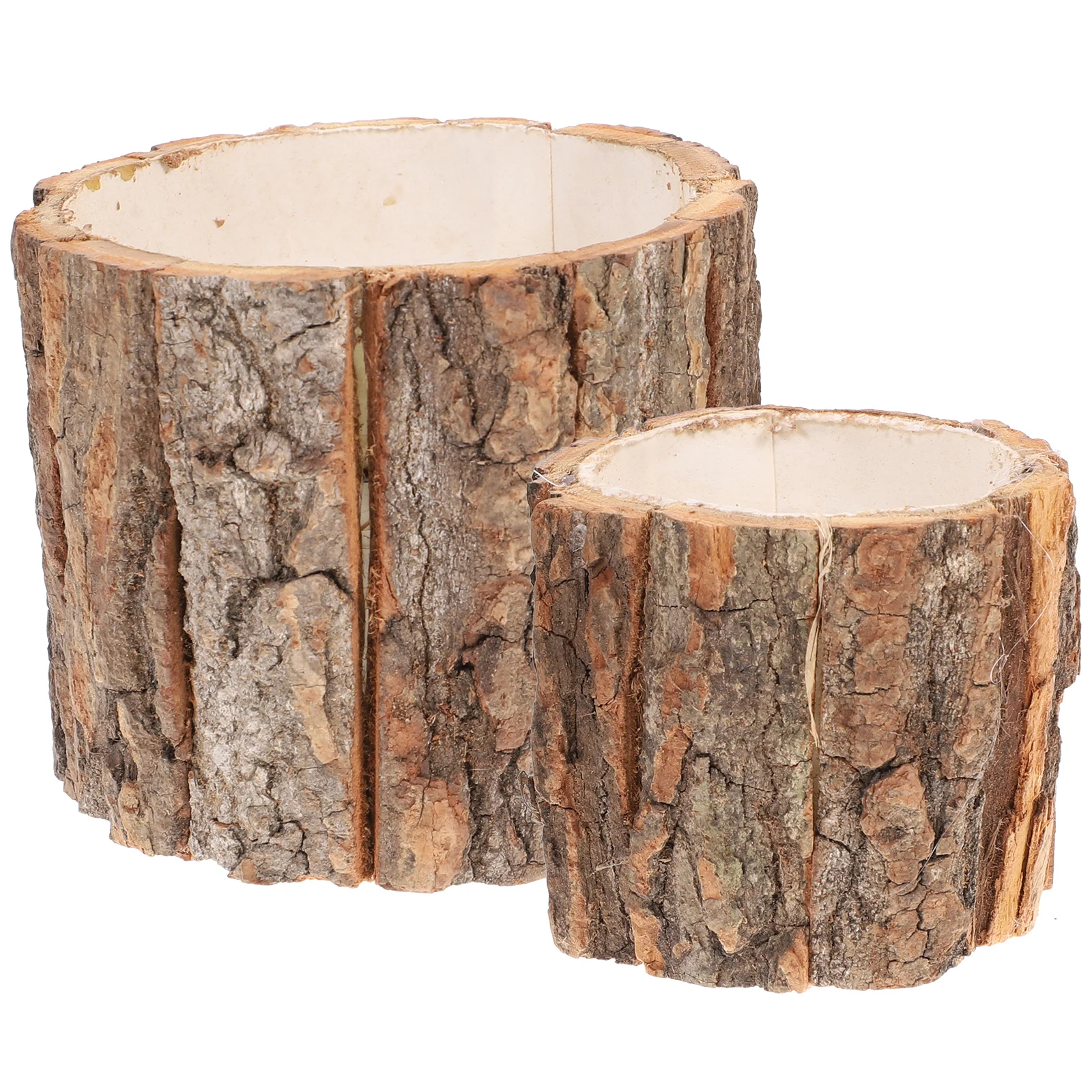 2 Pcs Bark Flower Bucket Wooden Plant Pot Vintage Home Decor Planters Retro Container Indoor
2 Pcs Bark Flower Bucket Wooden Plant Pot Vintage Home Decor Planters Retro Container Indoor