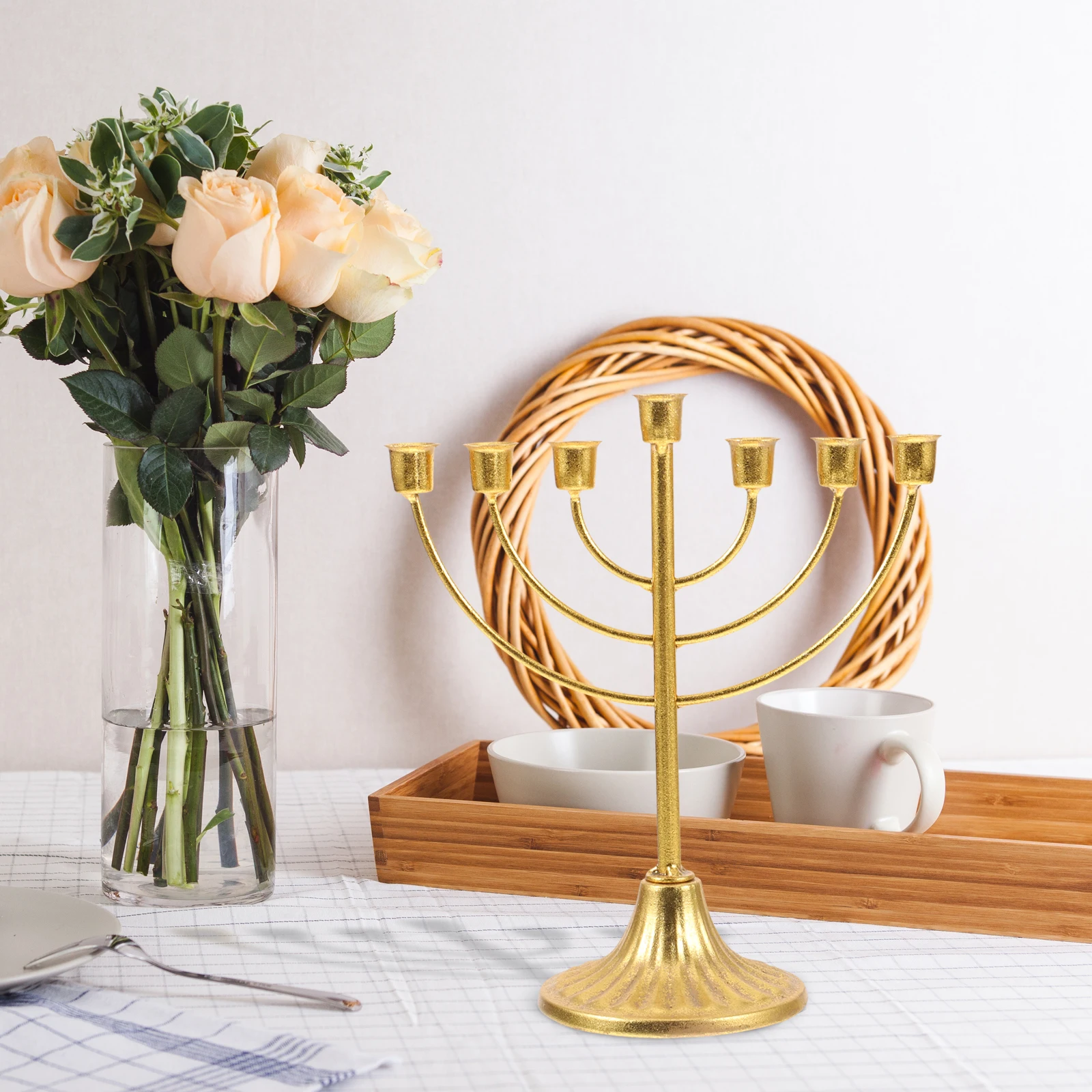 Multi-Head Cup Metal Vintage Candelabrum For Hanukkah Festival Home Decor Religious Candlesticks Tabletop Ornament
Multi-Head Cup Metal Vintage Candelabrum For Hanukkah Festival Home Decor Religious Candlesticks Tabletop Ornament