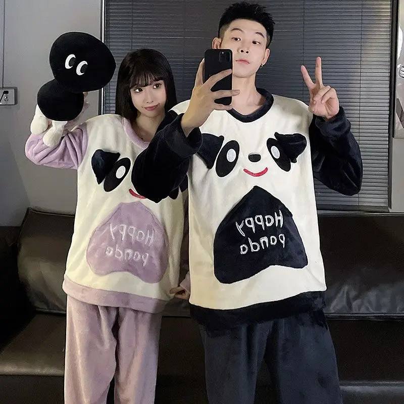 Зимние парные толстые теплые фланелевые пижамные комплекты с длинными рукавами для женщин, милая одежда для сна с героями мультфильмов, мужская домашняя одежда, домашняя одежда
Зимние парные толстые теплые фланелевые пижамные комплекты с длинными рукавами для женщин, милая одежда для сна с героями мультфильмов, мужская домашняя одежда, домашняя одежда