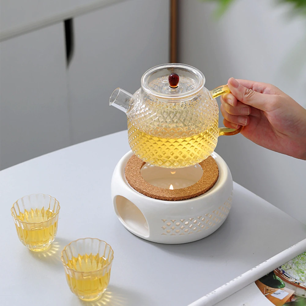 Ceramic Teapot Heaters With Cork Cushion Practical Reusable Tea Pot Heaters For Glass/Ceramic Teapot
Ceramic Teapot Heaters With Cork Cushion Practical Reusable Tea Pot Heaters For Glass/Ceramic Teapot
