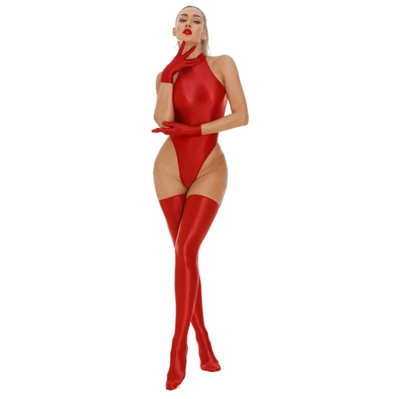 Women Summer Mock Neck Sheer Gloss Skinny Romper Nightwear Clubwear Rompers Bodysuit Sleeveless Sexy Body Female Basic Bodysuits
Women Summer Mock Neck Sheer Gloss Skinny Romper Nightwear Clubwear Rompers Bodysuit Sleeveless Sexy Body Female Basic Bodysuits