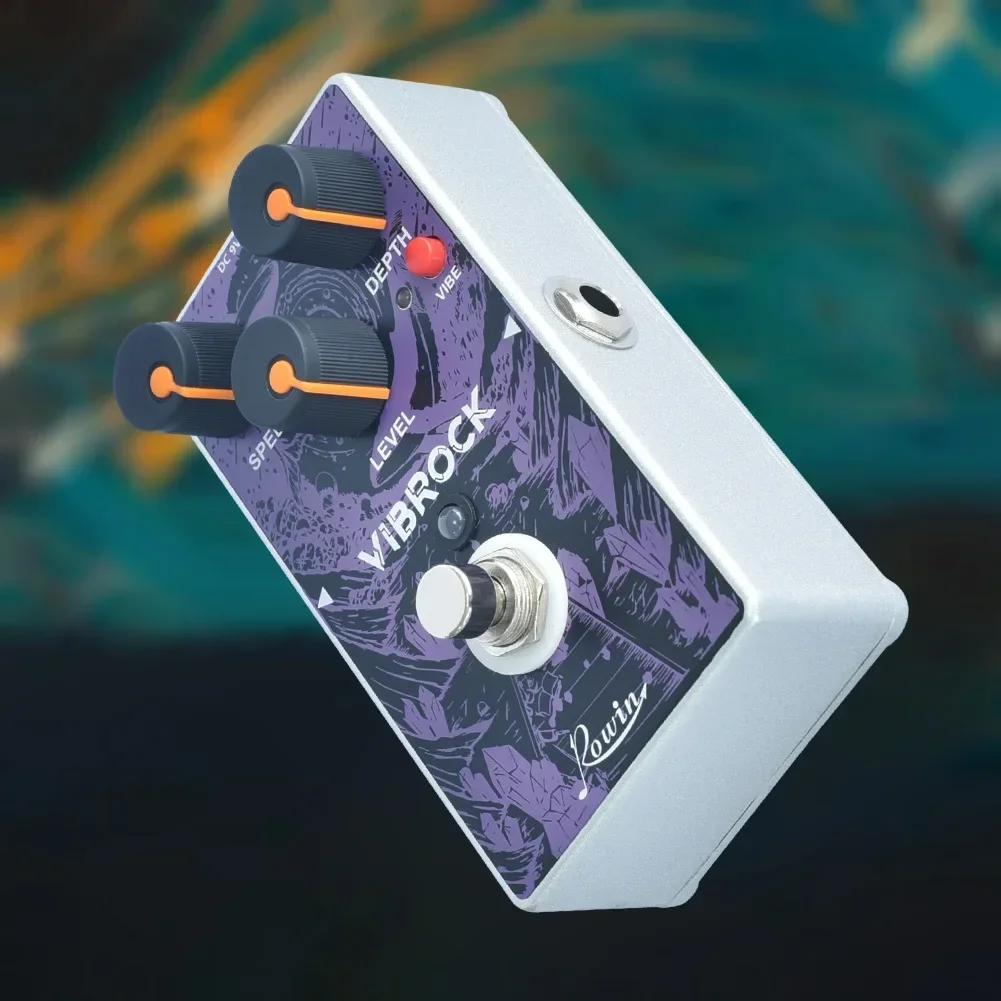Педаль эффектов Rowin Vibe, цельнометаллические детали корпуса, фиолетовые аксессуары True Bypass, алюминиевый сплав, хоровое тремоло, новинка
Педаль эффектов Rowin Vibe, цельнометаллические детали корпуса, фиолетовые аксессуары True Bypass, алюминиевый сплав, хоровое тремоло, новинка