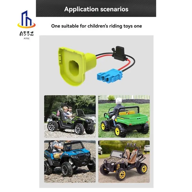 A33Z-Power Wheels Battery Adapter For Ryobi 18V Battery With Wire Harness Connector,Battery Converter With 3Pcs 40A Fuses
A33Z-Power Wheels Battery Adapter For Ryobi 18V Battery With Wire Harness Connector,Battery Converter With 3Pcs 40A Fuses